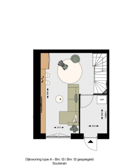 Dijkwoning Type A Bnr 12, 13 Souteran